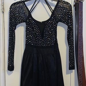 Windsor black beaded prom dress